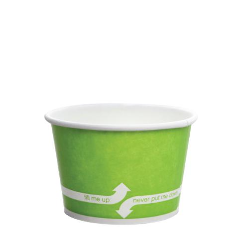 Paper Food Containers - 8oz Food Containers - Green (95mm) - 1,000 ct-Karat