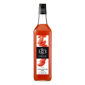 Pink Grapefruit Syrup 1883 Maison Routin - 1 Liter Bottle-1883 Maison Routin