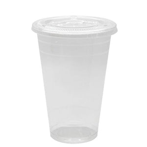 Plastic Cups - 20oz PET Cold Cups and PET Flat Lids (98mm)-Karat