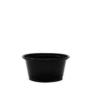 Plastic Portion Cups - 2oz PP Portion Cups - Black - 2,500 ct-Karat
