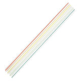 Striped Plastic Straws 7.5'' Jumbo Straws (5mm) - Mixed Striped Colors - 8,000 count-Karat