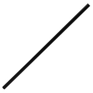 Black Plastic Straws 7.75'' Jumbo Straws (5mm) - Black - 12,000 count-Karat