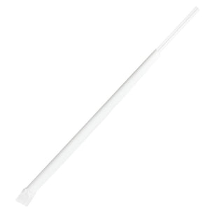 Plastic Straws 8.75" Jumbo Straws (5mm) Wrapped in Paper - Clear - 2,000 count-Karat