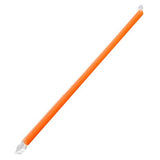 Orange Plastic Straws 9'' Giant Straws (8mm) Paper Wrapped - Orange - 2,500 count-Karat