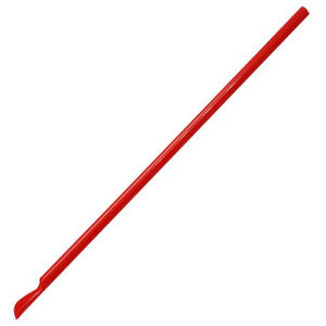 Spoon Straws - 9.45'' Plastic Spoon Straws (6.5mm) - 10,000 count-Karat