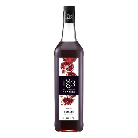 Pomegranate Syrup 1883 Maison Routin - 1 Liter Bottle-1883 Maison Routin