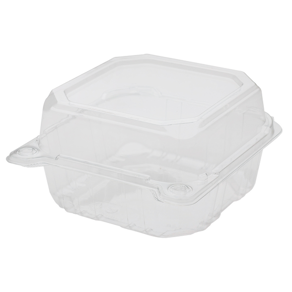 Medium Clamshell Takeout Containers - Karat 7x7 Hinged Boxes