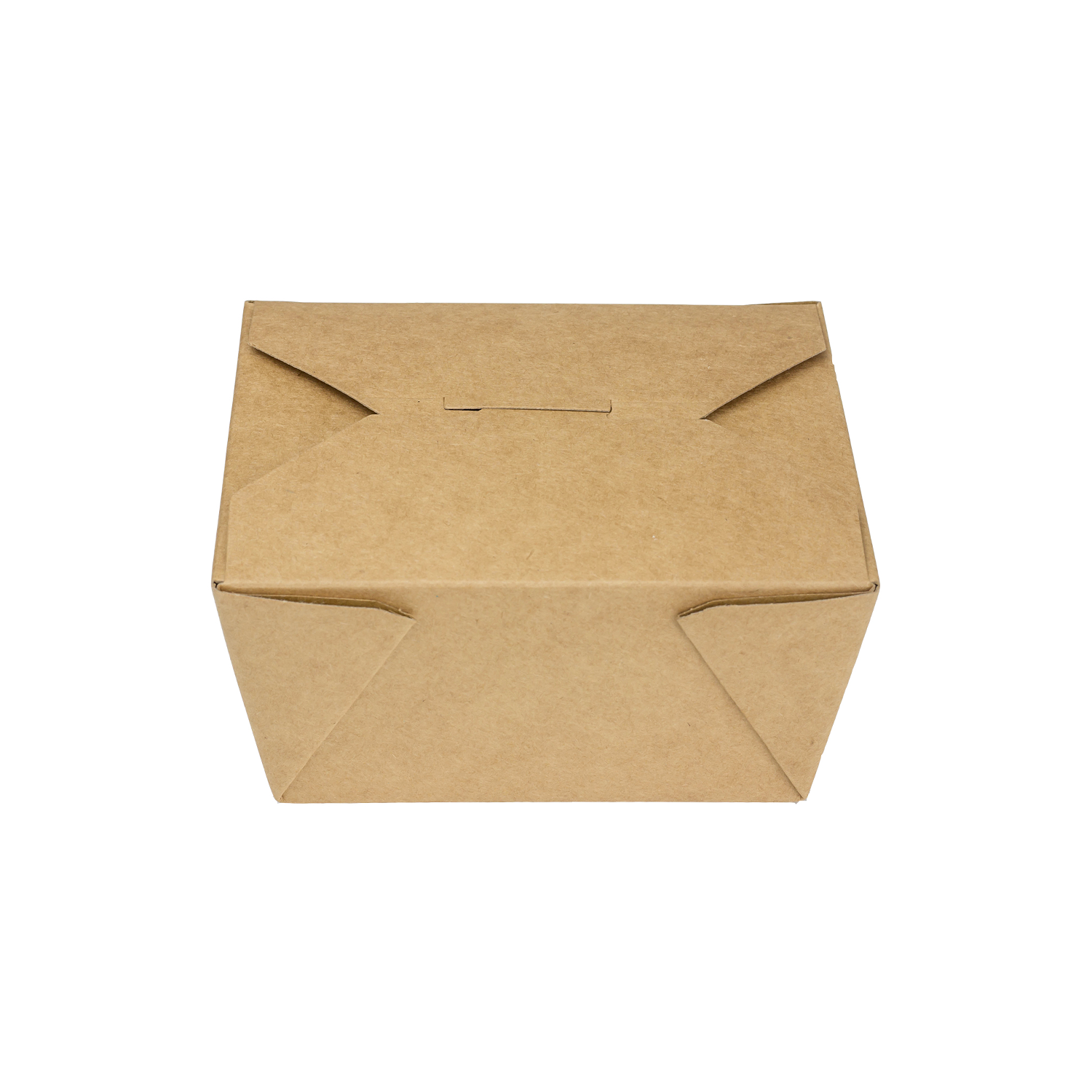 White Microwavable Folded Paper #1 Takeout Boxes - Small Fold-To-Go  Containers