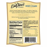 Sugar Free Irish Cream DaVinci Syrup Bottle - 750mL-DaVinci Gourmet