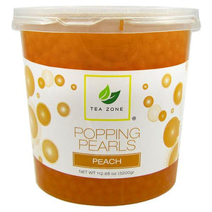 Tea Zone Peach Popping Pearls (7 lbs)-Tea Zone