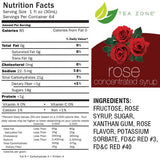 Tea Zone Rose Syrup Bottle - 64 oz-Tea Zone