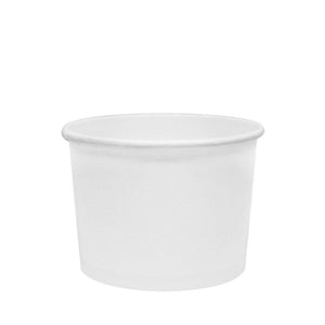 To Go Soup Containers 10/12oz Gourmet Food Cup - White (96mm