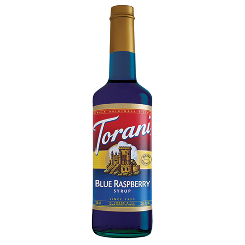 Torani Blue Raspberry Syrup - 750 ml Bottle | Coffee Shop Supplies ...