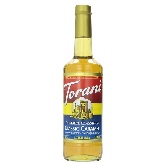 Torani Classic Caramel Syrup - 750 ml Bottle-torani