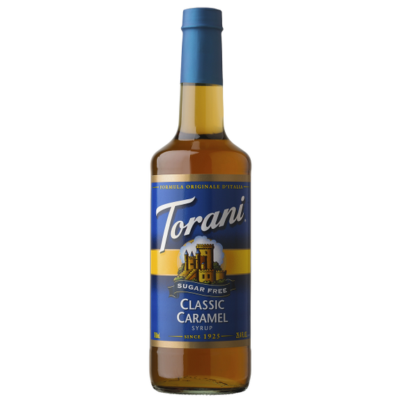 Torani Sugar Free Classic Caramel Syrup - 750 ml Bottle-torani
