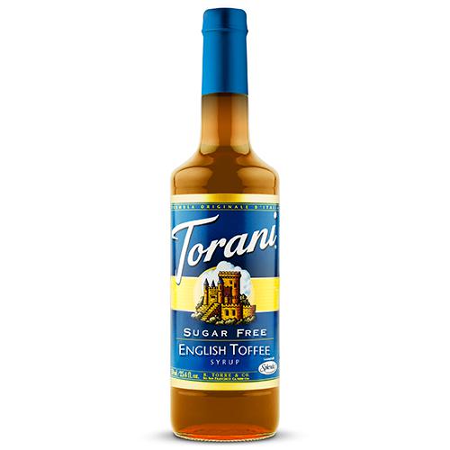 Torani Sugar Free English Toffee Syrup- 750 ml Bottle-torani