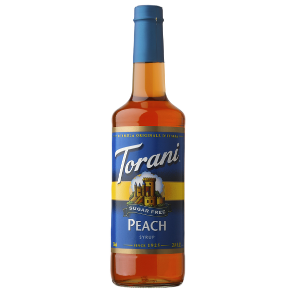 Torani Sugar Free Peach Syrup - 750 ml Bottle-torani