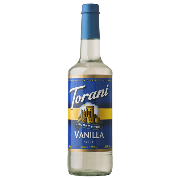 Torani Sugar Free Vanilla Syrup - 750 ml Bottle-torani