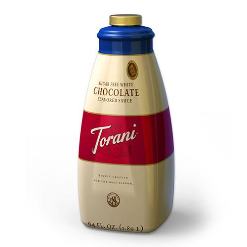 Torani Sugar Free White Chocolate Sauce (64oz)-torani