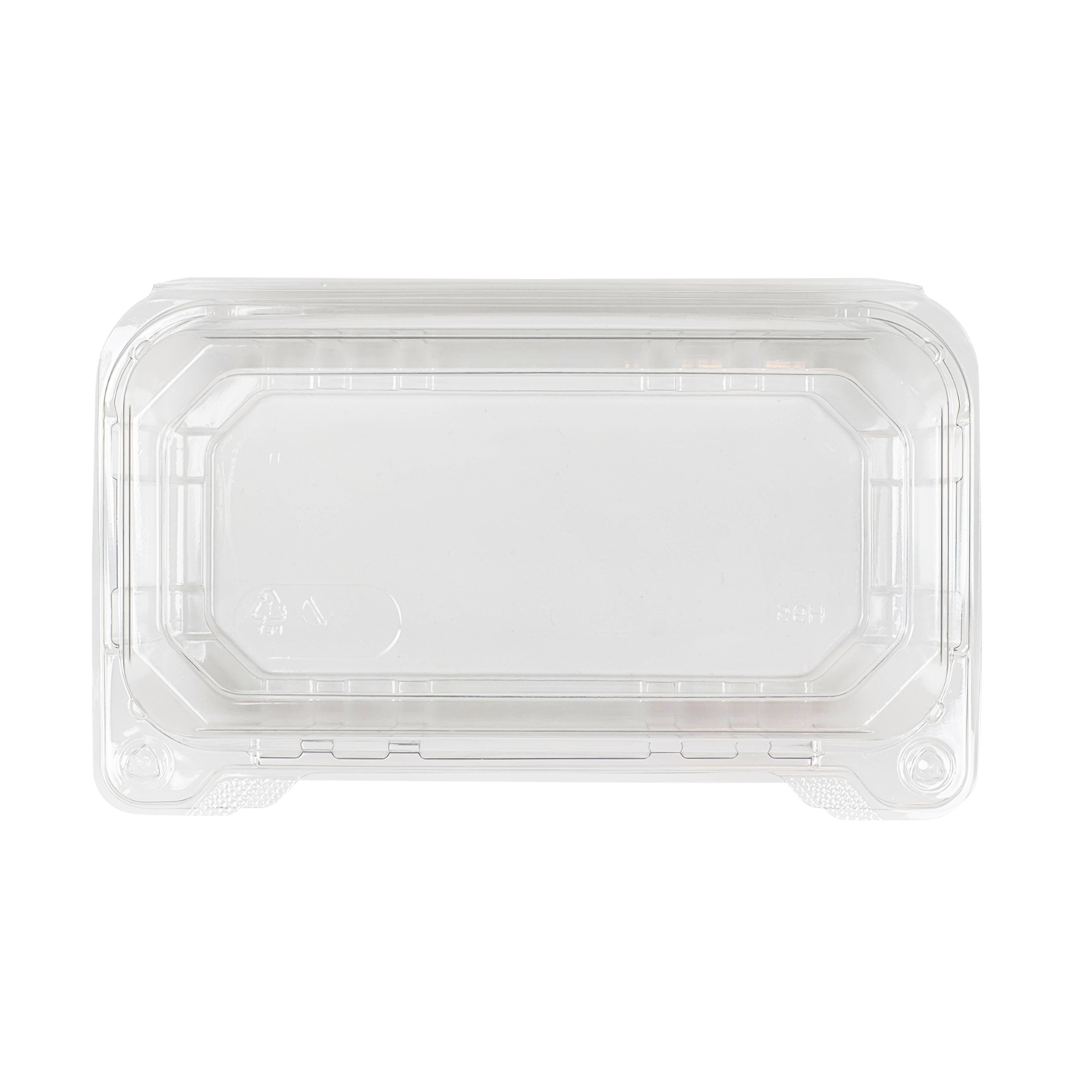 9x5 Hinged Containers - Half Clamshell Takeout Boxes - Karat PET