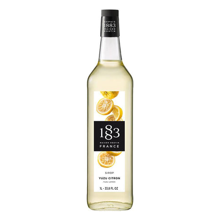Yuzu Lemon Syrup 1883 Maison Routin - 1 Liter Bottle | Coffee Shop